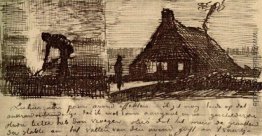 Peasant Brennende Unkräuter und Bauernhaus in der Nacht Peasant Brennende Unkräuter und Bauernhaus in der Nacht