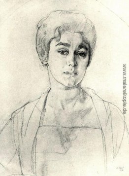 Porträt von N. Vysotskaya Porträt von N. Vysotskaya