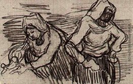 Zwei Frauen, die im Bereich Zwei Frauen, die im Bereich