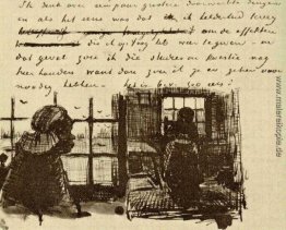 Ländliche Frau, gegen die Fenster, Kopf- und ganze Figur gesehen Ländliche Frau, gegen die Fenster, Kopf- und ganze Figur gesehen