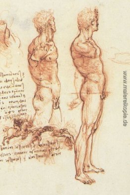 Die Anatomie eines männlichen Akt und eine Kampfszene Die Anatomie eines männlichen Akt und eine Kampfszene