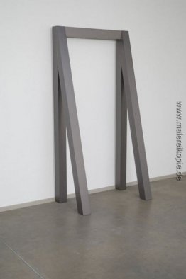 Metalloid beige-grau abgestützt-up Tür, I Metalloid beige-grau abgestützt-up Tür, I