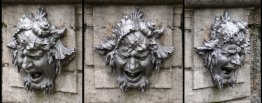Drei Ansichten einer Maske Drei Ansichten einer Maske