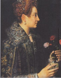 Portrait einer jungen Frau im Profil Portrait einer jungen Frau im Profil