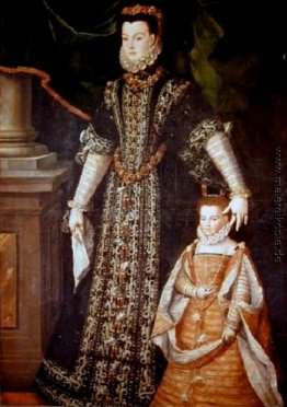 Portrait von Diane d'Andouins und ihre Tochter Portrait von Diane d'Andouins und ihre Tochter