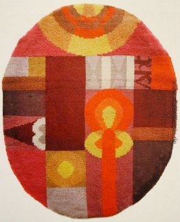 Oval Komposition mit abstrakten Motiven Oval Komposition mit abstrakten Motiven