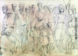 Study Zeichnung für Out of Many, One People 1962 Study Zeichnung für Out of Many, One People 1962
