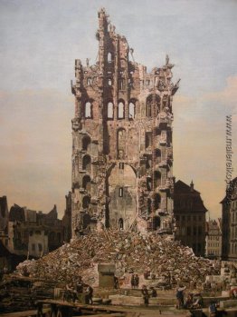 Die Ruinen der Dresdner Kreuzkirche Die Ruinen der Dresdner Kreuzkirche