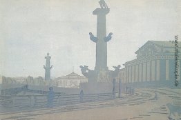 Petersburg. Rostral Spalte und Exchange. Petersburg. Rostral Spalte und Exchange.