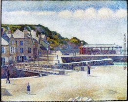Der Hafen und das Quays in Port-en-Bessin Der Hafen und das Quays in Port-en-Bessin