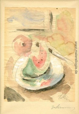 Stillleben mit Wassermelone Stillleben mit Wassermelone