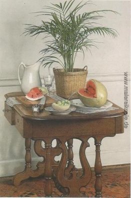 Stillleben mit Wassermelone Stillleben mit Wassermelone