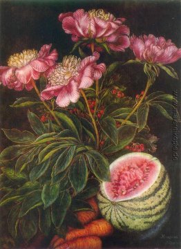 Stillleben "Wassermelone, Karotten, Blumen" Stillleben "Wassermelone, Karotten, Blumen"