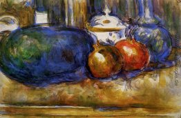 Stillleben mit Wassermelone und Pemegranates Stillleben mit Wassermelone und Pemegranates