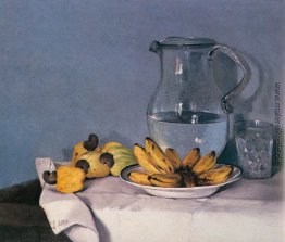 Bodegón de Guineos, jarra y pajuiles Bodegón de Guineos, jarra y pajuiles