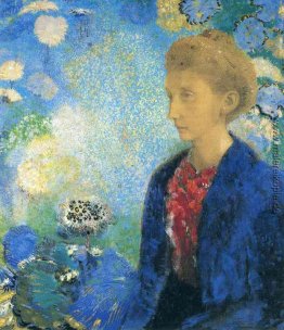 Frau im Profil unter einem gotischen Bogen Frau im Profil unter einem gotischen Bogen