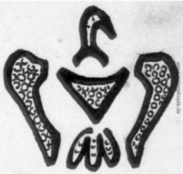 Ein Vogel mit ausgebreiteten Flügeln Ein Vogel mit ausgebreiteten Flügeln