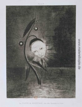 Blumen der Sumpf, ein Kopf Mensch und traurig Blumen der Sumpf, ein Kopf Mensch und traurig