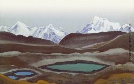 Kangchenjunga. Bergseen. Kangchenjunga. Bergseen.