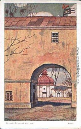 Wilna. Im Hof der katholischen Kirche. Wilna. Im Hof der katholischen Kirche.