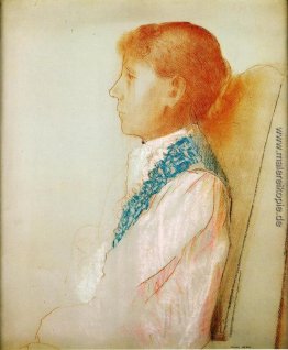 Porträt von Madame Redon im Profil Porträt von Madame Redon im Profil