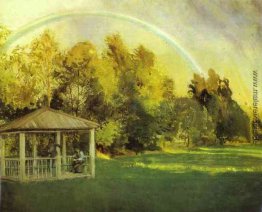 Landschaft mit Pavillion Landschaft mit Pavillion