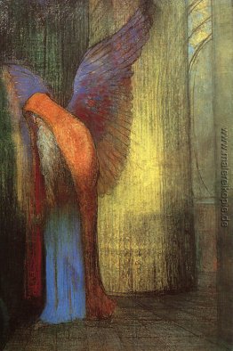 Winged alter Mann mit einem langen weißen Bart Winged alter Mann mit einem langen weißen Bart
