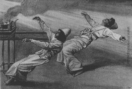 Nadab und Abihu sind in der Stiftshütte, Leviticus getötet Nadab und Abihu sind in der Stiftshütte, Leviticus getötet