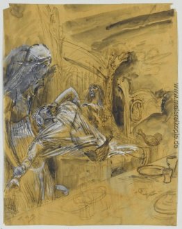 Projet d'illustration gießen Macbeth- Erscheinung du Gespenst ei Projet d'illustration gießen Macbeth- Erscheinung du Gespenst ei