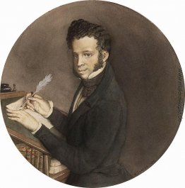 Alexander Puschkin bei der Arbeit Alexander Puschkin bei der Arbeit