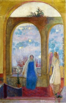 Die Verkündigung unter dem Bogen mit Lilien Die Verkündigung unter dem Bogen mit Lilien
