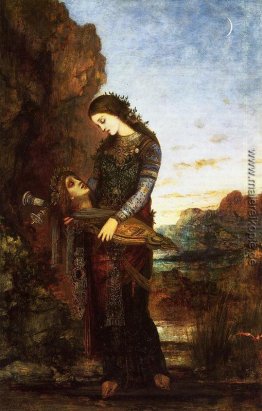 Junge Frauen-tragende Thracian den Kopf von Orpheus Junge Frauen-tragende Thracian den Kopf von Orpheus