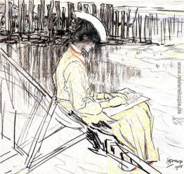 Porträt von Emma Bellwidt am Strand von Domburg Porträt von Emma Bellwidt am Strand von Domburg