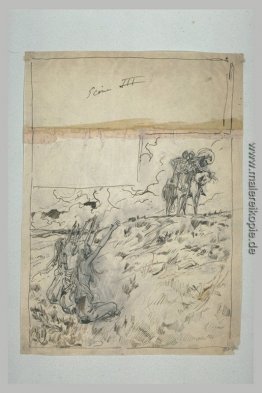 Projet d'illustration gießen Macbeth - trois sorcières assises s Projet d'illustration gießen Macbeth - trois sorcières assises s