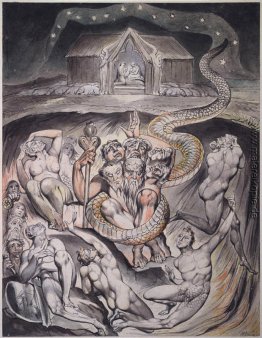 Illustration zu Milton`s Am Morgen des Christ`s Nativity Illustration zu Milton`s Am Morgen des Christ`s Nativity