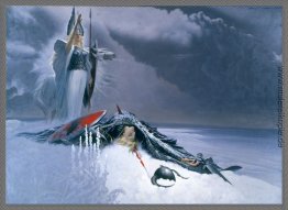 Valkyrie oben toten Kriegers Valkyrie oben toten Kriegers