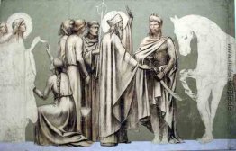 Fresko für die Dekoration des Pantheon: Heiligen Fresko für die Dekoration des Pantheon: Heiligen