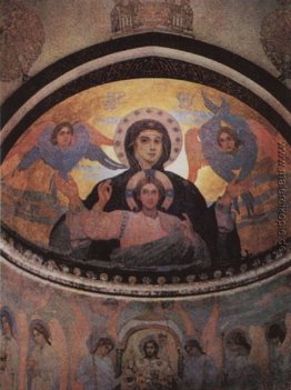 Ein Fresko von M. Nesterow von Akhali Sarsma-Kloster, Abastumani Ein Fresko von M. Nesterow von Akhali Sarsma-Kloster, Abastumani