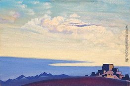 Tibet. Abend. Tibet. Abend.