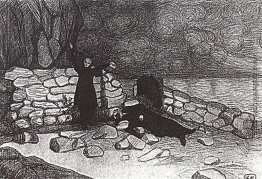Eine Szene aus dem Drama von Leonid Andreev Anathema Eine Szene aus dem Drama von Leonid Andreev Anathema