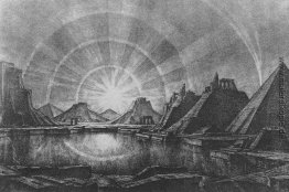Landschaft mit See Landschaft mit See
