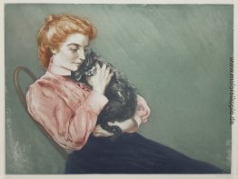 Jeune Femme Au Chat Jeune Femme Au Chat