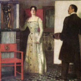 Selbstporträt des Malers und seiner Frau im Studio Selbstporträt des Malers und seiner Frau im Studio