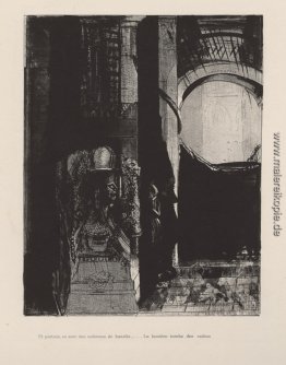 Und auf jeder Seite sind Basaltsäulen, ... das Licht fällt aus d Und auf jeder Seite sind Basaltsäulen, ... das Licht fällt aus d