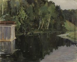 Sommer-Dämmerung. Teich Sommer-Dämmerung. Teich