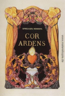 Frontispiz zum Buch der Gedichte V. Ivanov "Cor Ardens ' Frontispiz zum Buch der Gedichte V. Ivanov "Cor Ardens '