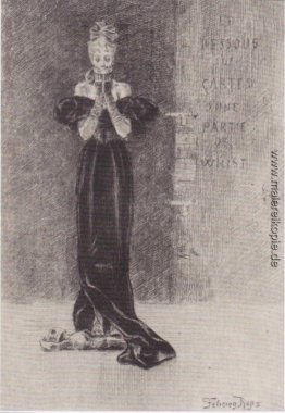 Die verborgene Seite der Whist Party ', Illustration von "die te Die verborgene Seite der Whist Party ', Illustration von "die te