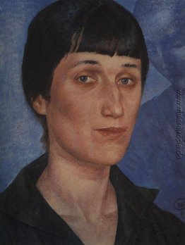 Porträt von Anna Achmatowa Porträt von Anna Achmatowa
