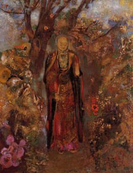 Buddha Gehen unter den Blumen Buddha Gehen unter den Blumen