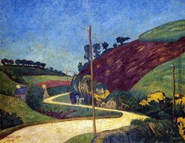 Die Stagecoach Road im Land mit einem Warenkorb Die Stagecoach Road im Land mit einem Warenkorb